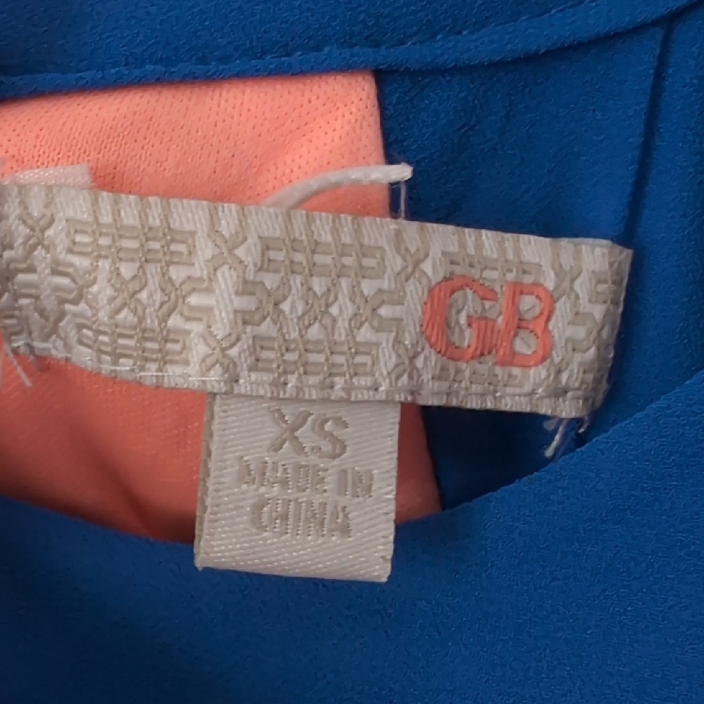 Gianni Bini Vibrant Blue and Coral Dress - Picture 2 of 9